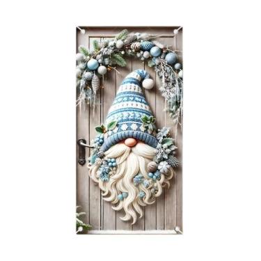 Imagem de Decoração De Natal Para Porta Com Gnomo Leprechaun, Banner Para Festa,