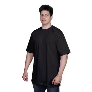 Imagem de Camisetas Oversized Unissex Lisas 100% Algodão Premium De Alta Qualida