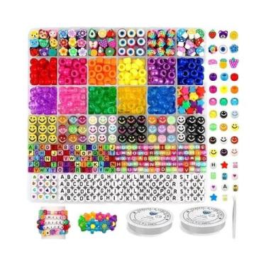 Imagem de Kit Elegante De Pulseira DIY Com Miçangas De Pônei, Miçangas De Frutas