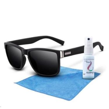 Imagem de Kit Oculos De Sol Esportivo + Limpa Lentes Spray Flanela-Masculino