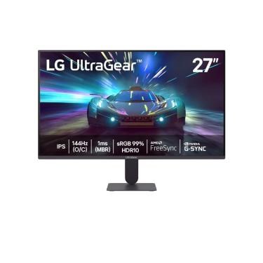 Imagem de Monitor Gamer 27” LG UltraGear 27G411A-B 144Hz Full HD 1MS MBR G-SYNC FreeSync Preto