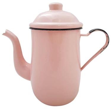 Imagem de Bule Esmaltado Leiteira Ágata 10 1,25L Metallouça Café Chá