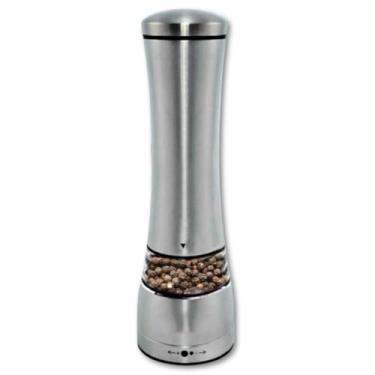 Imagem de Moedor de Pimentas Sal Temperos Manual em Aço Inox Triturador Ajuste de Moagem Prático e Rápido