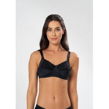 Imagem de Sutiã Sem Bojo com Detalhe em Renda - Gimara, GG, Preto
