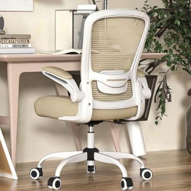 Imagem de Mimoglad Cadeira de escritório em casa, cadeira de mesa com encosto alto, cadeira ergonômica de malha para computador com suporte lombar ajustável e almofada de assento espessa