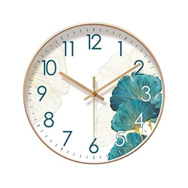 Imagem de x3anggyt5 Sala de estar, sala de estar, quarto relógio de parede silencioso elegante e bonito relógio decorativo 25,4 cm/30,5 cm/35,5 cm decoração de casa (35,5 cm)