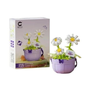 Imagem de Blocos De Montar Em Forma De Cesta Floral, Presente De Natal, Brinqued