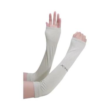 Imagem de Mangas De Proteção Solar Camufladas, Luvas Longas De Dedos Cortados Pa