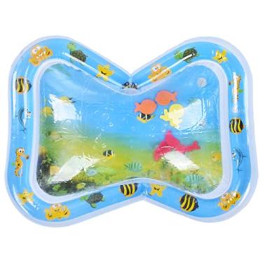 Imagem de Tapete de água para bebês, almofada de água inflável dobrável, tapete de brincar sensorial para bebês de 1 a 3 anos, meninos, meninas, crianças, brinquedo de piscina, material de (Tipo B)