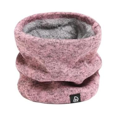 Imagem de Cachecol Unissex De Inverno Em Pelúcia Tipo Cashmere, Máscara Facial T