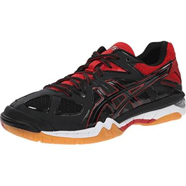 Imagem de ASICS Tênis de vôlei feminino Gel Tactic, Preto/Preto/Vermelho (Fiery Red), 9