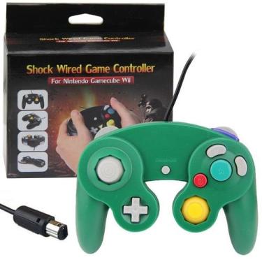 Imagem de Controle Para Game Cube Nintendo Wii/U Switch Computador Verde - TechB