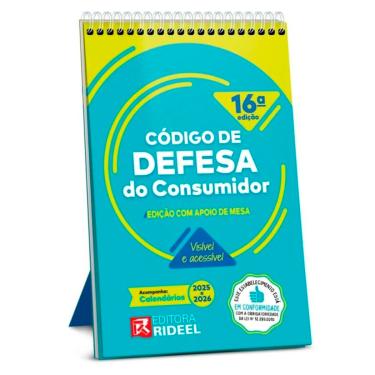 Imagem de Caderneta Expositora Código de Defesa do Consumidor 16ª Edição e Calendário 2025 e 2026