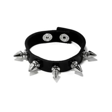 Imagem de Bracelete Pulseira Spike Cone Metal Punk Rock