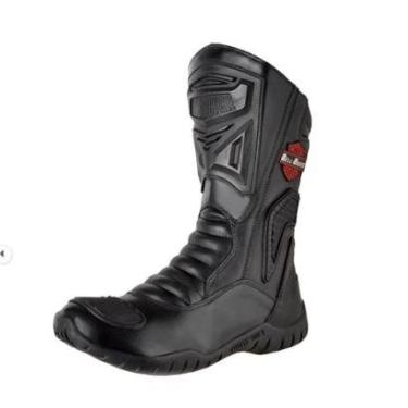 Imagem de Bota Bell Boots Masculina Motociclista Resistente à Água Couro Premium Cano Alto-Masculino
