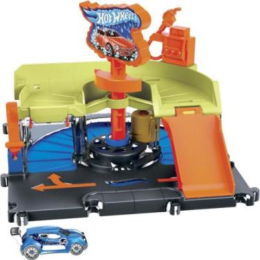 Imagem de Hot Wheels CITY Downtown LAVA-RÁPIDO com Carro Inclusivo - Mattel