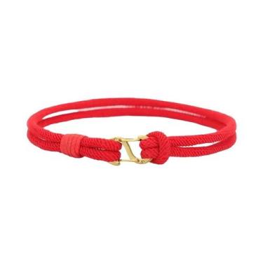 Imagem de Pulseira De Corda De 3mm Com Fecho De Escalada Destacável Feita À Mão 