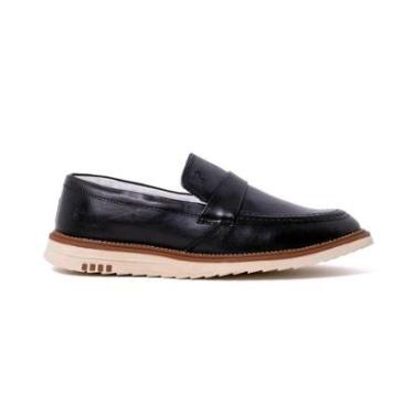 Imagem de Mocassim Social Sapato De Couro Formal Esporte Fino Slip On-Masculino