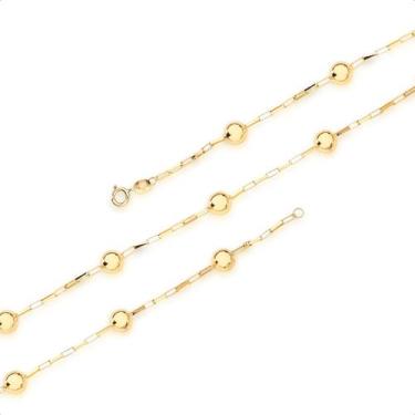 Imagem de Pulseira De Bola Ouro 18k 750 Feminina - SofistGold