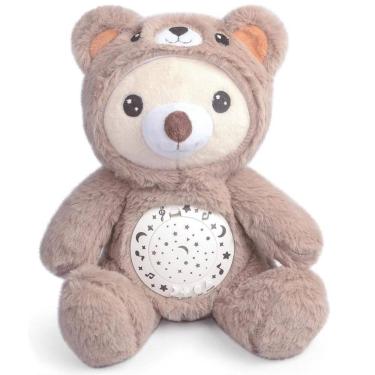 Imagem de Pelucia Ursinho Projetor de LUZ Som Infantil Antialergico ZIPPY TOYS