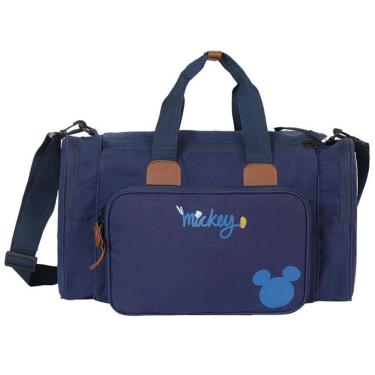 Imagem de Sacola Maternidade PLUS Mickey Azul com Trocador Babygo