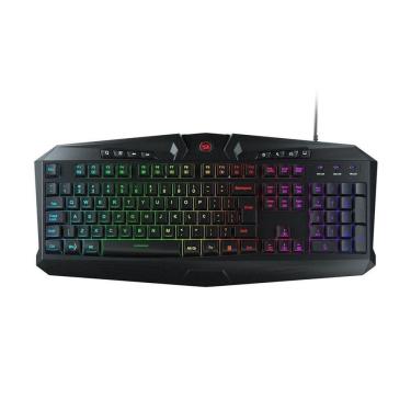 Imagem de Teclado Membrana Redragon Harpe 2 RGB ABNT2 Preto K503RGB