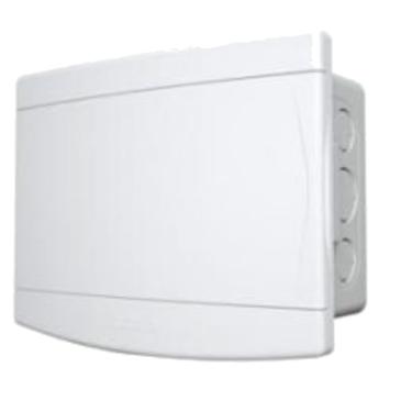 Imagem de Quadro de Distribuição Embutir 6-8 Disjuntores Porta Branca com Barramento 7899052576815 Tigre Q