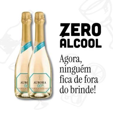 Imagem de Kit espumante aurora zero alcool 750ml com 2 garrafas