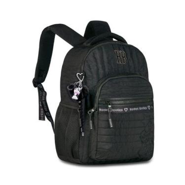 Imagem de Mochila Rebecca Bonbon Costas Meninas Escolar Viagem Preta