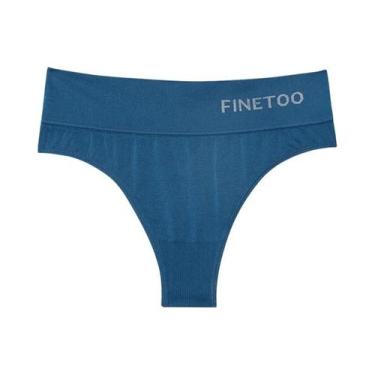 Imagem de Calcinhas Sem Costura Para Mulheres, Tanga Macia De Cintura Média, Tam