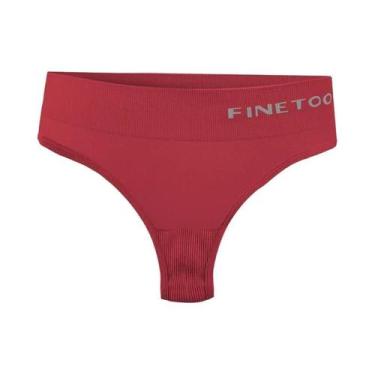 Imagem de Calcinhas Sem Costura Para Mulheres, Tanga Macia De Cintura Média, Tam