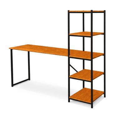 Imagem de Escrivaninha Mesa Para Estudo E Home Office Tower Klm Store Preto/canela