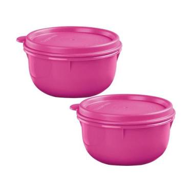 Imagem de Kit 2 Potes Tupperware Tigelinha Rosa 250ml