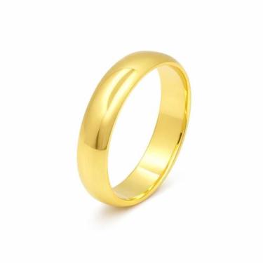 Imagem de Aliança em Ouro 18K 4,00 mm com Acabamento Diamantado - Justino Ribas,