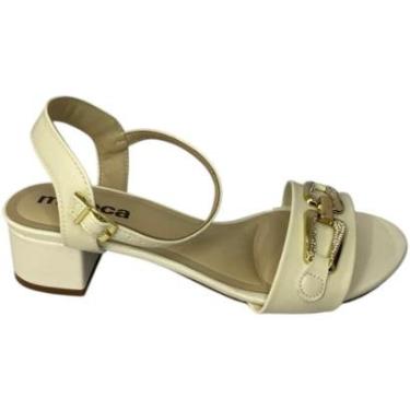 Imagem de Sandália Moleca Tira com Corrente e Salto Baixo Conforto-Feminino