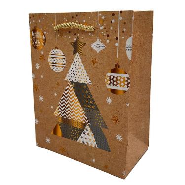 Imagem de Sacola de Natal em Papel Cazza 23cm