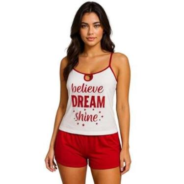 Imagem de Pijama Feminino Verão Baby Doll Estampado Suzi-Feminino