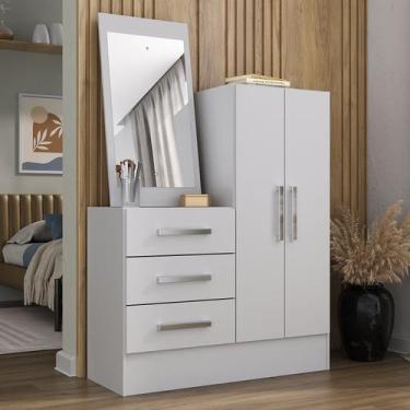 Imagem de Cômoda 2 Portas 3 Gavetas com Espelho Dunas Yescasa