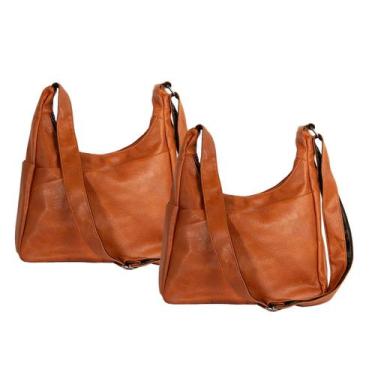 Imagem de Kit Conjunto 2 Bolsa Média Transversal / Ombro Regulável Feminina Bols