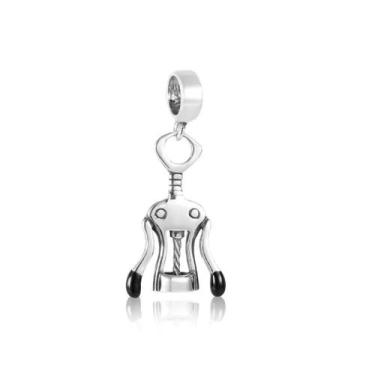 Imagem de Pingentes Berloque Bebidas Drinks Prata 925 Legitima, Berloque Saca Ro