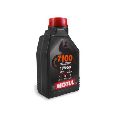 Imagem de Óleo Motor Motul 15W50 7100 100% Sintético Motos 4T 1 Litro