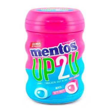 Imagem de Mentos Pote Up 2U TuttiFrutti e Menta Goma de Mascar Sem Açucar