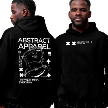 Imagem de Moletom Canguru Com Capuz‎ Abstract Apparel Everyday Mode Street-Unissex