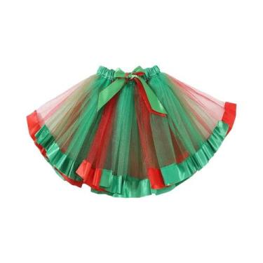 Imagem de Saia Tutu Mini Colorida Para Meninas De 3 a 8 Anos, Saia De Tule Arco-