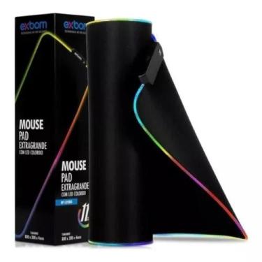 Imagem de Mouse Pad Exbom Extra Grande com LED Colorido MP-LED3080