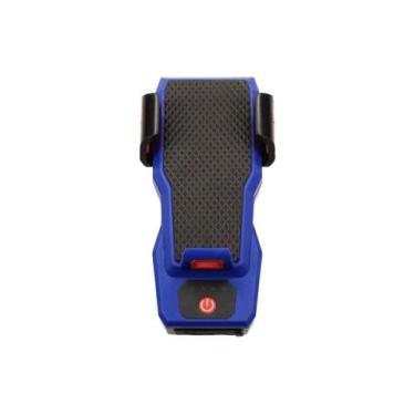Imagem de Farol recarregável Azul suporte de celular para Bicicleta - Genérico