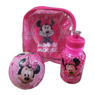 Imagem de Kit Mochila Lancheira Infantil Menina com Garrafa e Brinde - Crey Stor