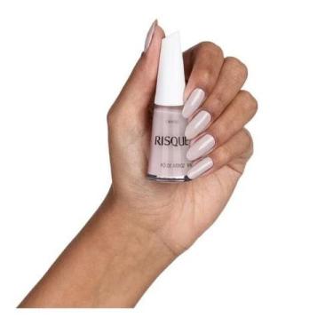 Imagem de Esmalte Cremoso Risqué 8ml, PO DE ARROZ