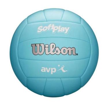 Imagem de Bola de Vôlei Wilson AVP Soft Play Azul, Único