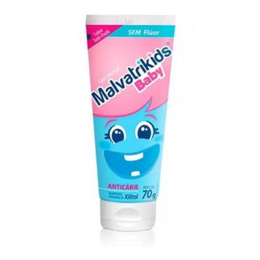 Imagem de Gel Dental sem Flúor Anticárie Tutti Frutti Malvatrikids Baby Bisnaga 